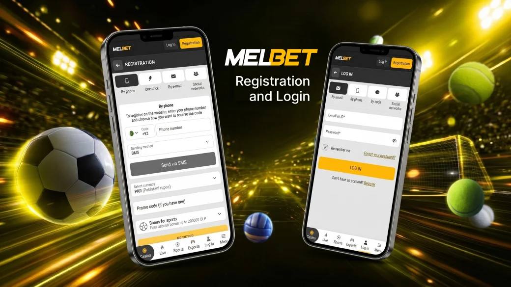Registration and Login - Melbet Pakistan