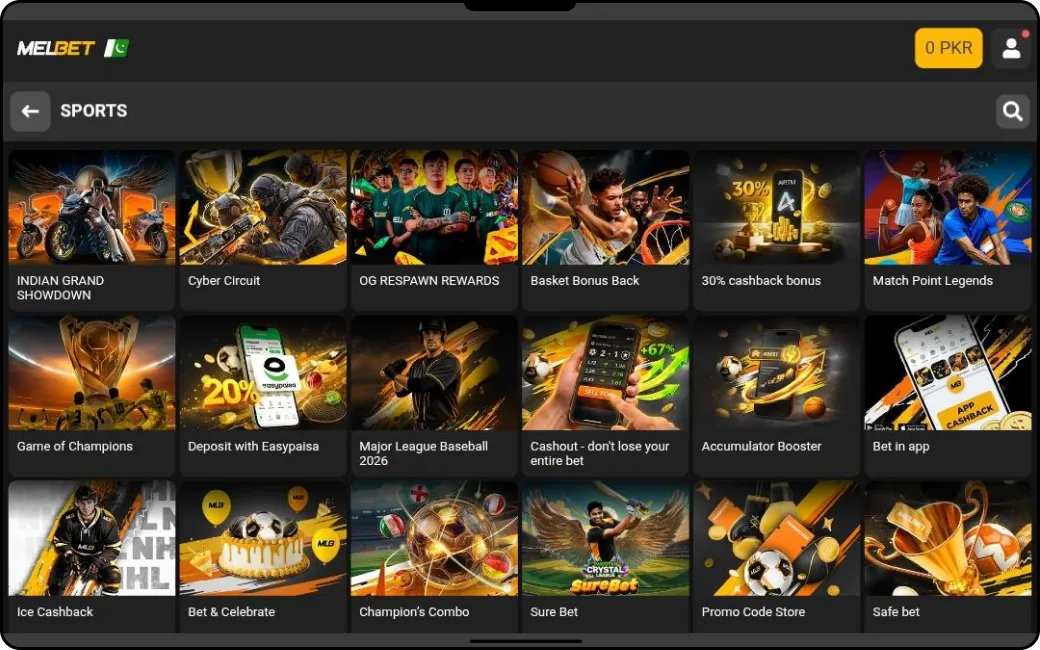 Sports Betting Bonuses on MelBet - Melbet Pakistan